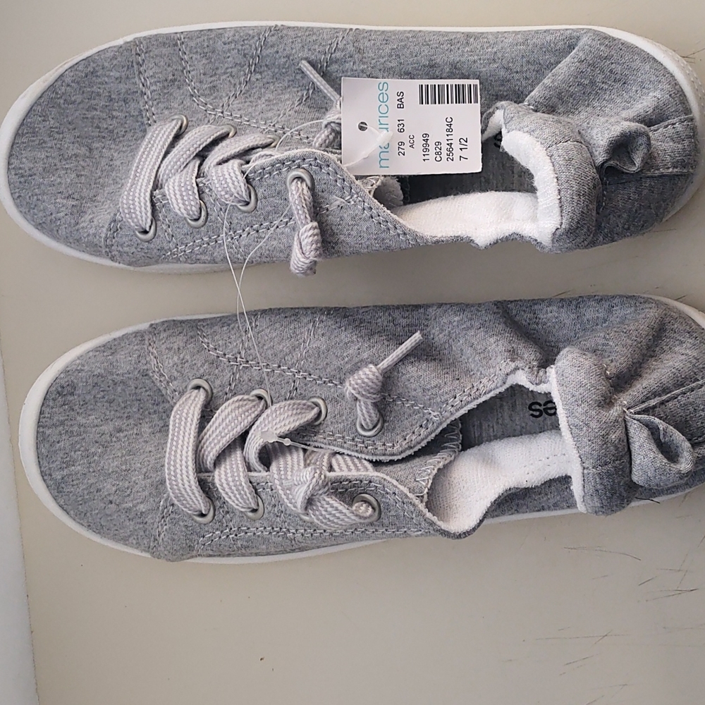 Maurices Mariah Gray Scrunch Back Sneakers